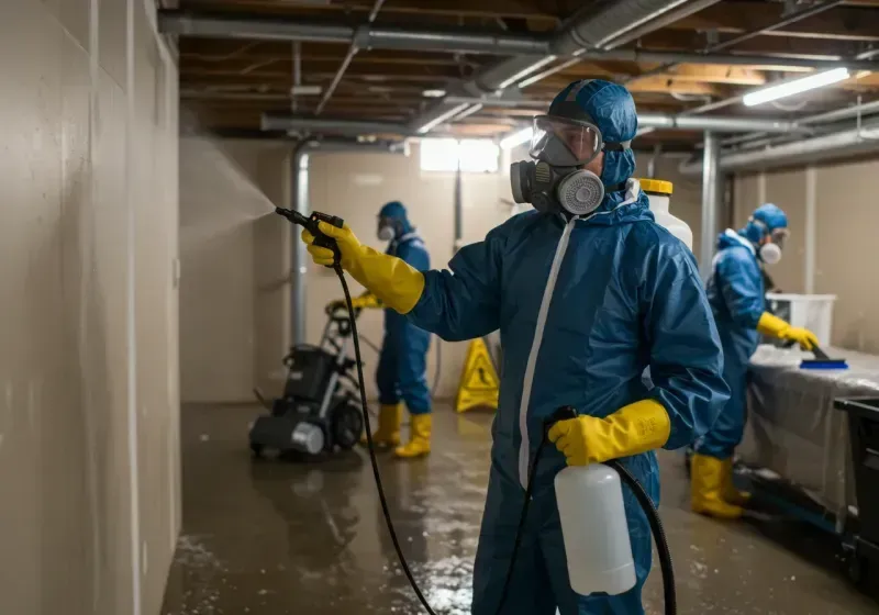 Basement Sanitization and Antimicrobial Treatment process in Morris Heights, NY