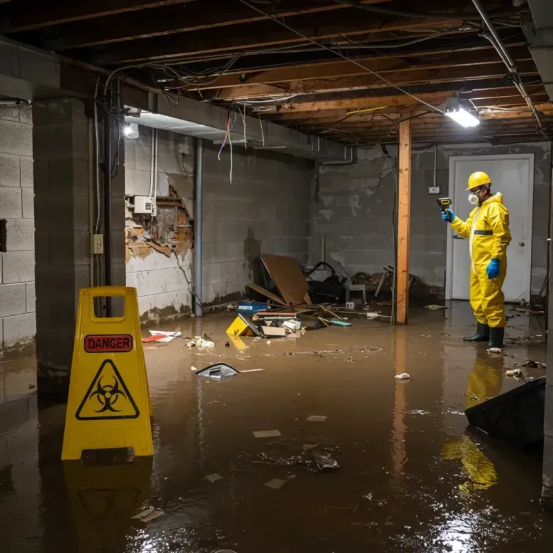 Flooded Basement Electrical Hazard in Morris Heights, NY Property